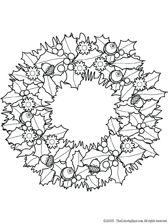 540x720 Wreath Coloring Page 8 Coloring Pages For Adults Advent Wreath