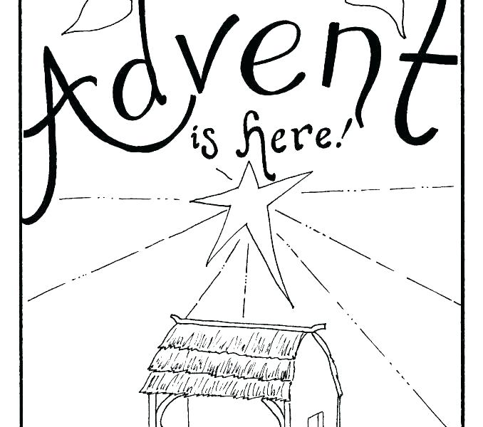 Advent Wreath Coloring Pages Printable
