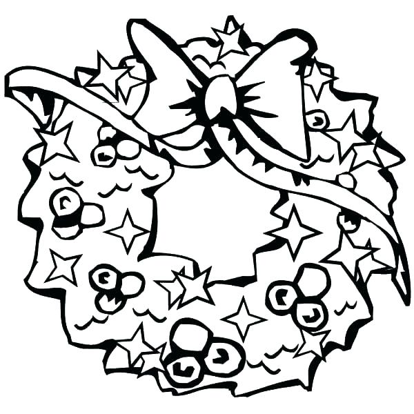 600x600 Wreath Coloring Wreath Coloring Pages Wreath Coloring Pages Lovely