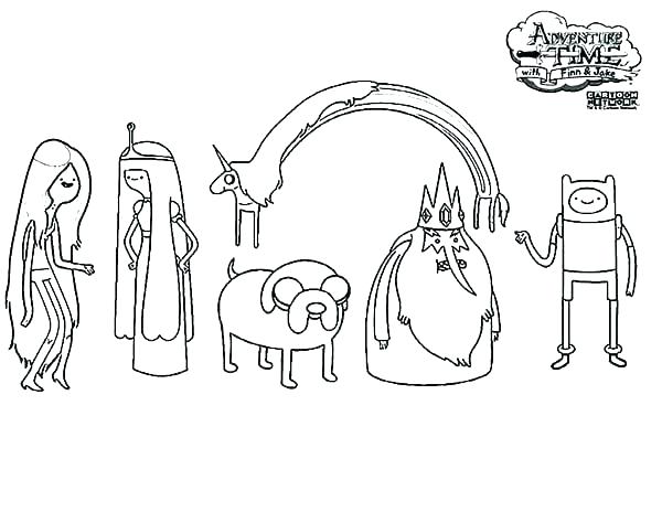 600x464 Adventure Time Coloring Pages
