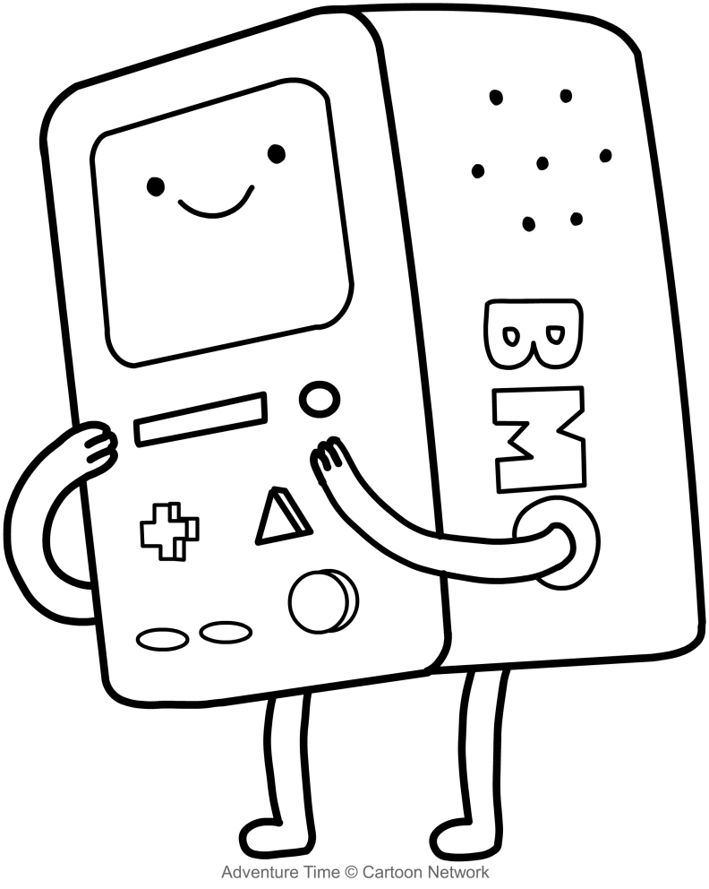 792x992 Bmo Il Computer (Adventure Time) Coloring Pages