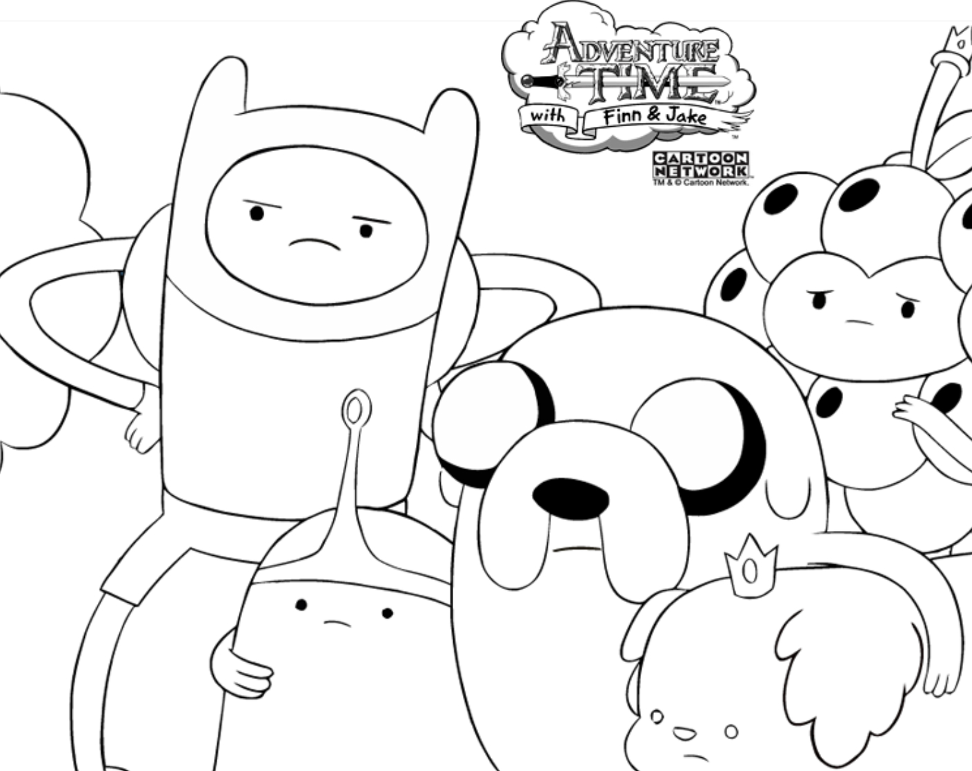 1409x1118 Adventure Time Coloring Pages Printable Coloring Pages