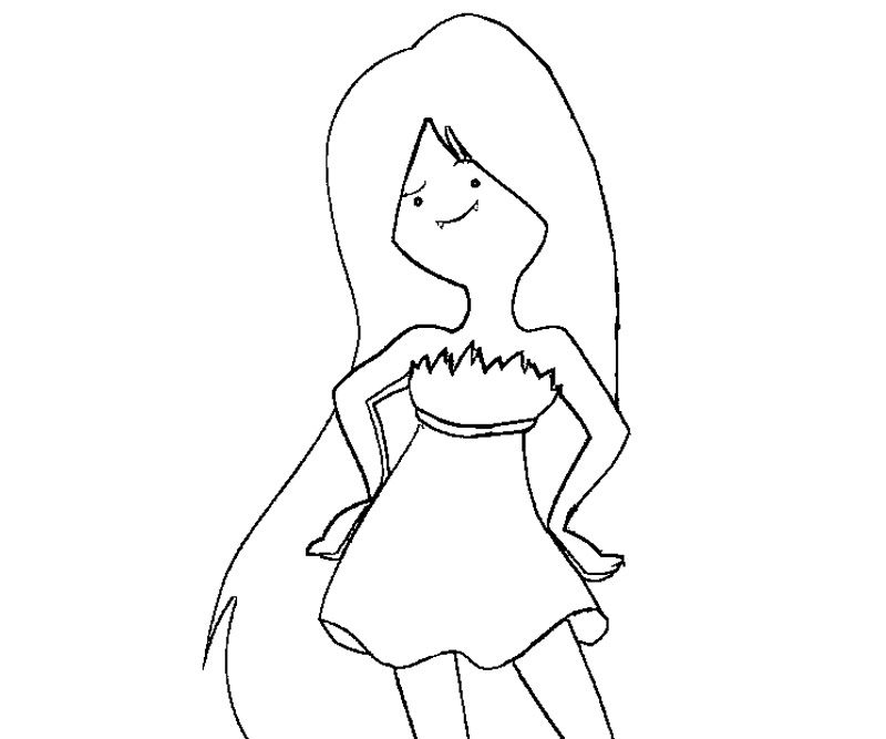 800x667 Adventure Time Marceline Coloring Pages