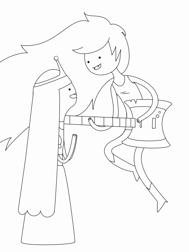 774x1032 Adventure Time Marceline Coloring Pages Adventure Time Coloring