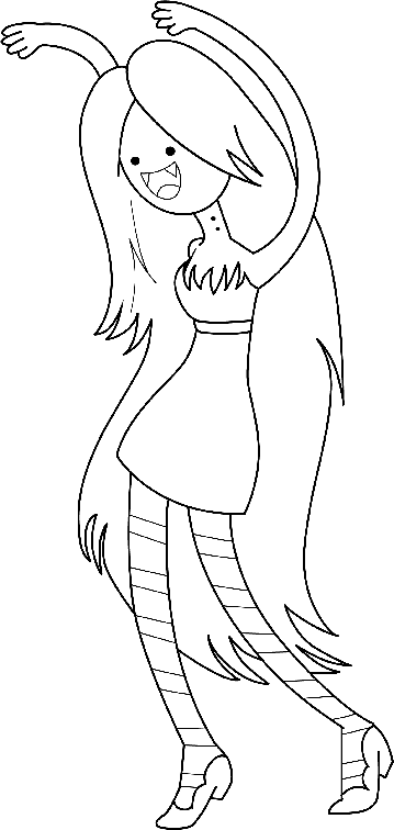 359x756 Adventure Time Marceline Coloring Pages Color Bros