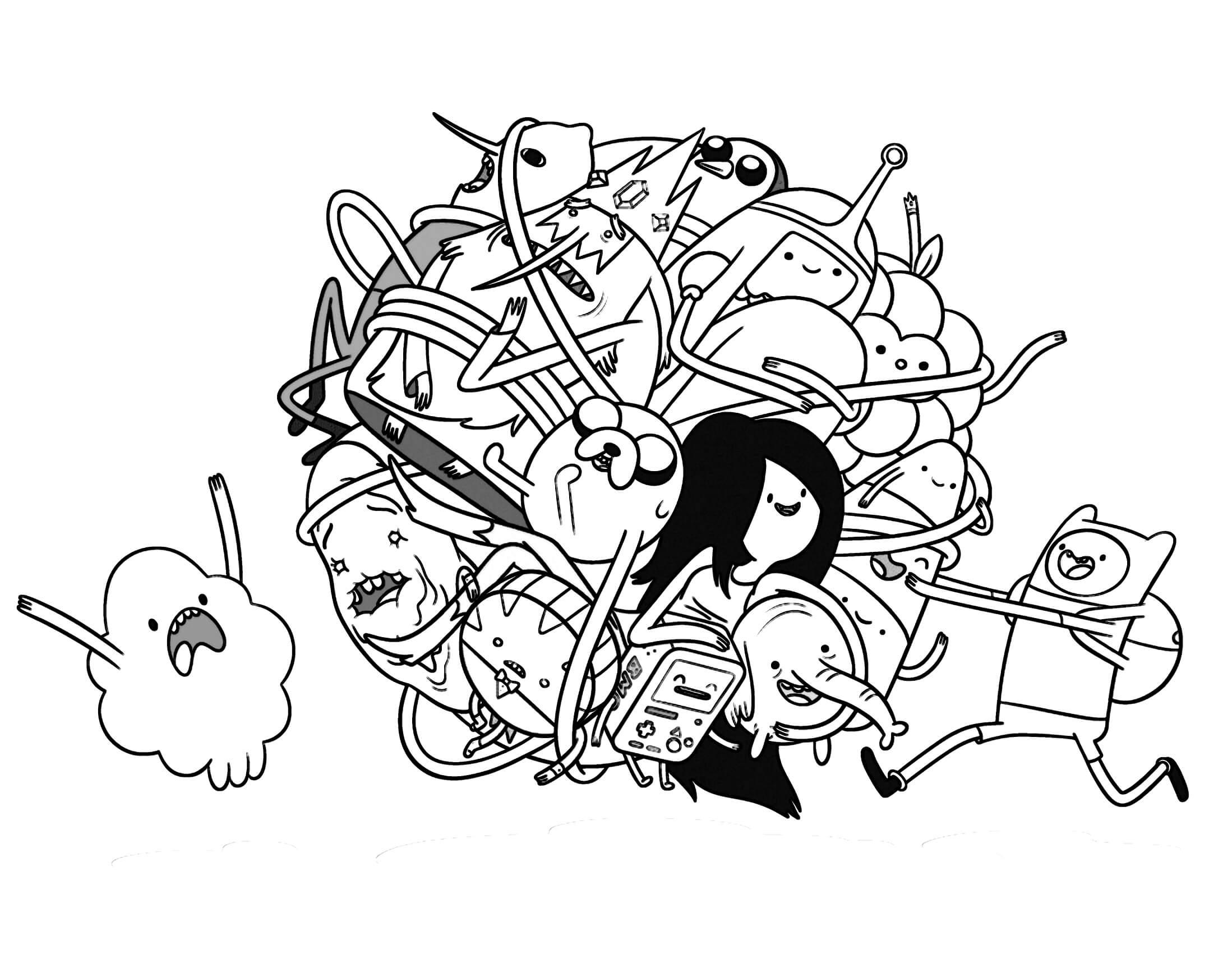 2197x1701 Adventure Time Printable Coloring Pages Coloring Pages