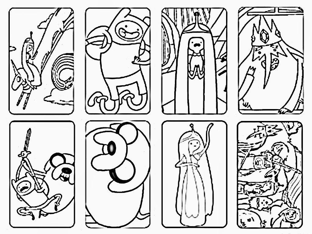 1024x768 Adventure Time Coloring Page Pages Of Epicness Lively