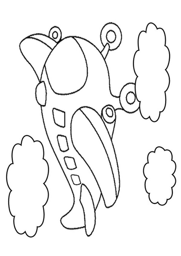 600x850 Free Online Aeroplane Colouring Page Free, Template And Coloring