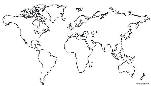 600x340 Colorable Us Map Printable World Map Coloring Page For Kids World