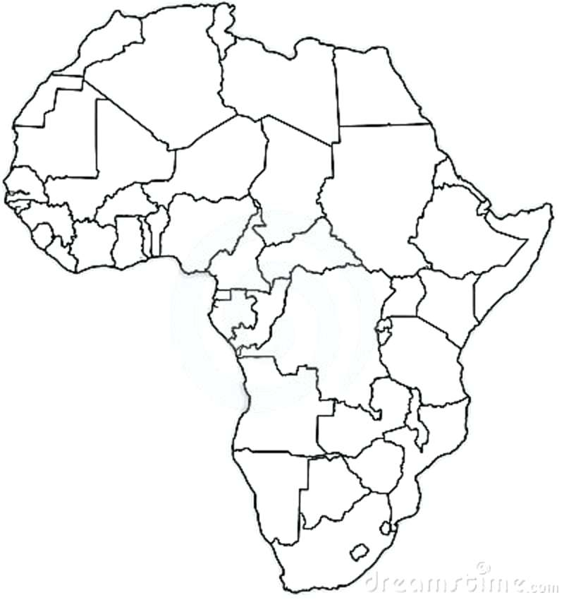 800x850 Empty Africa Map Map Of Africa Coloring Page Empty Map Free
