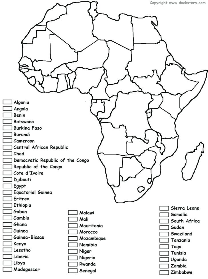 728x975 Africa Coloring Page Blank Map Free Coloring Page Map
