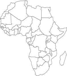 236x266 Blank Map Of Africa
