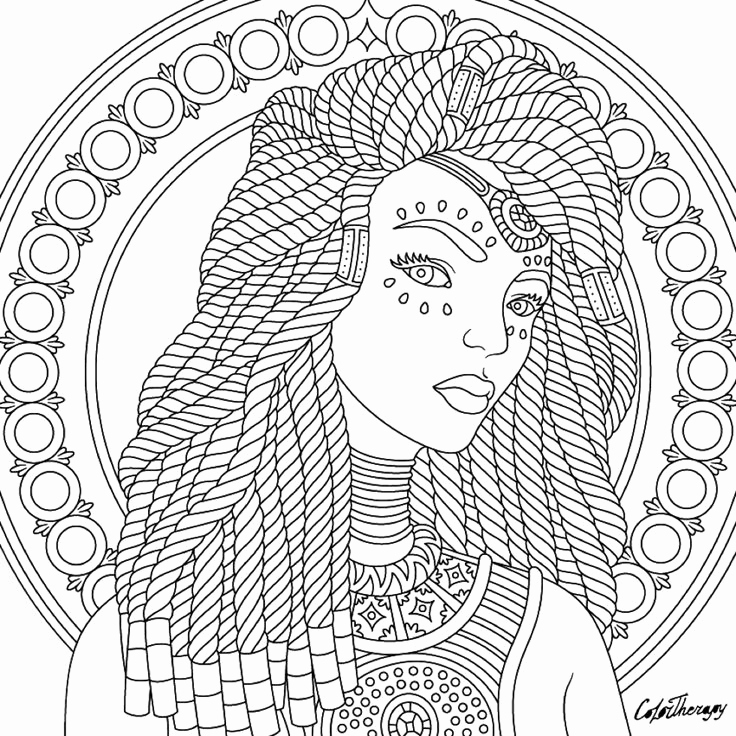 736x736 Black Women Coloring Pages Stock Woman Coloring Pages