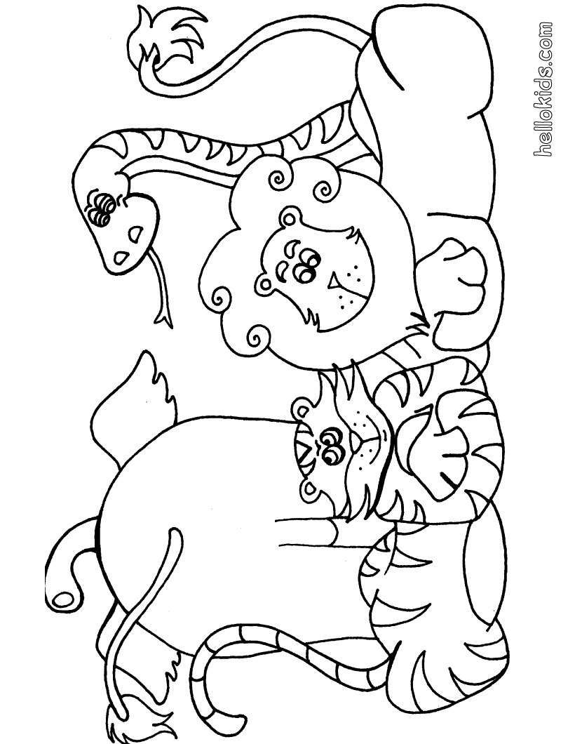 African Animals Coloring Pages