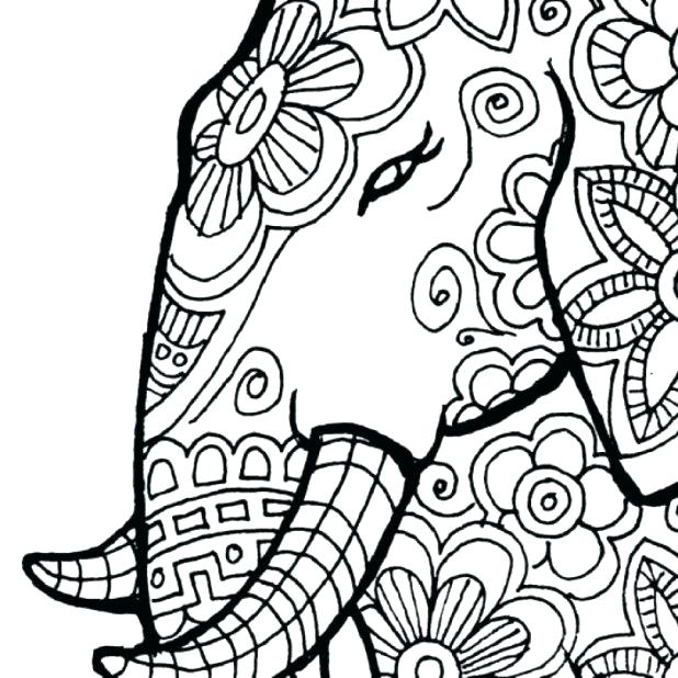618x618 African Coloring Pages Free Printable Elephant Coloring Pages