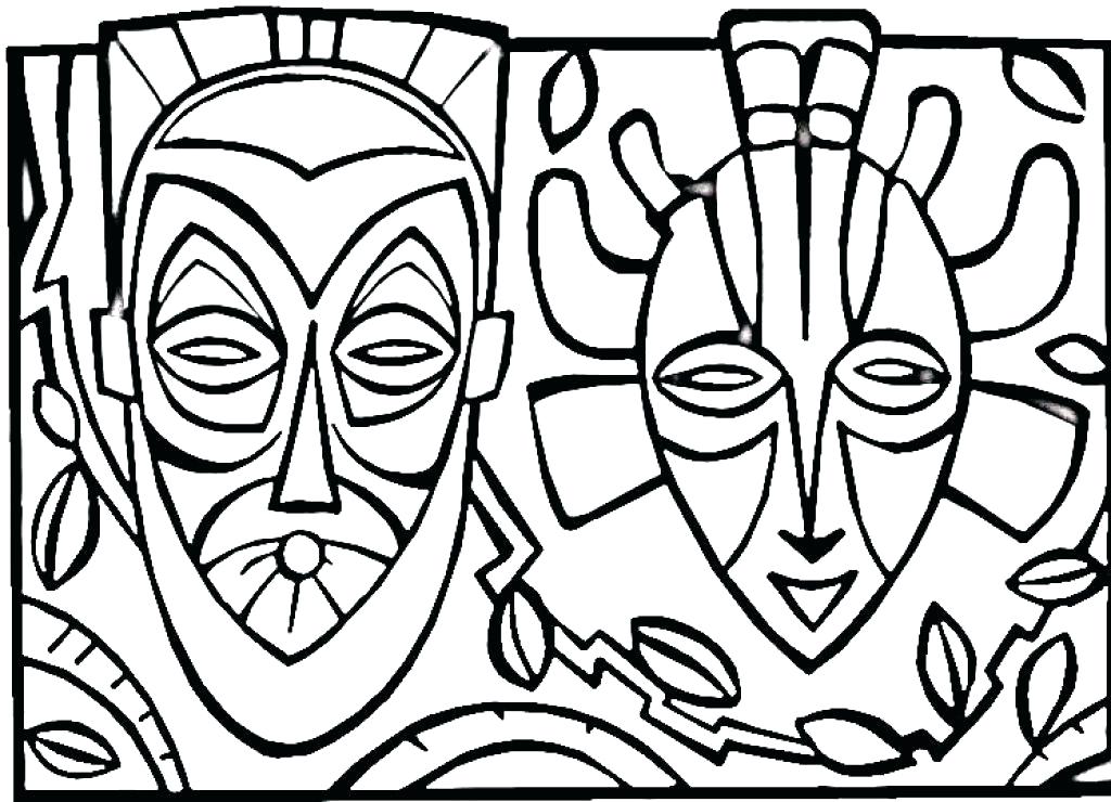 1024x740 African Coloring Pages Map Of Coloring Page African American Art
