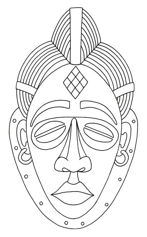 495x800 African Masks For Kids Templates