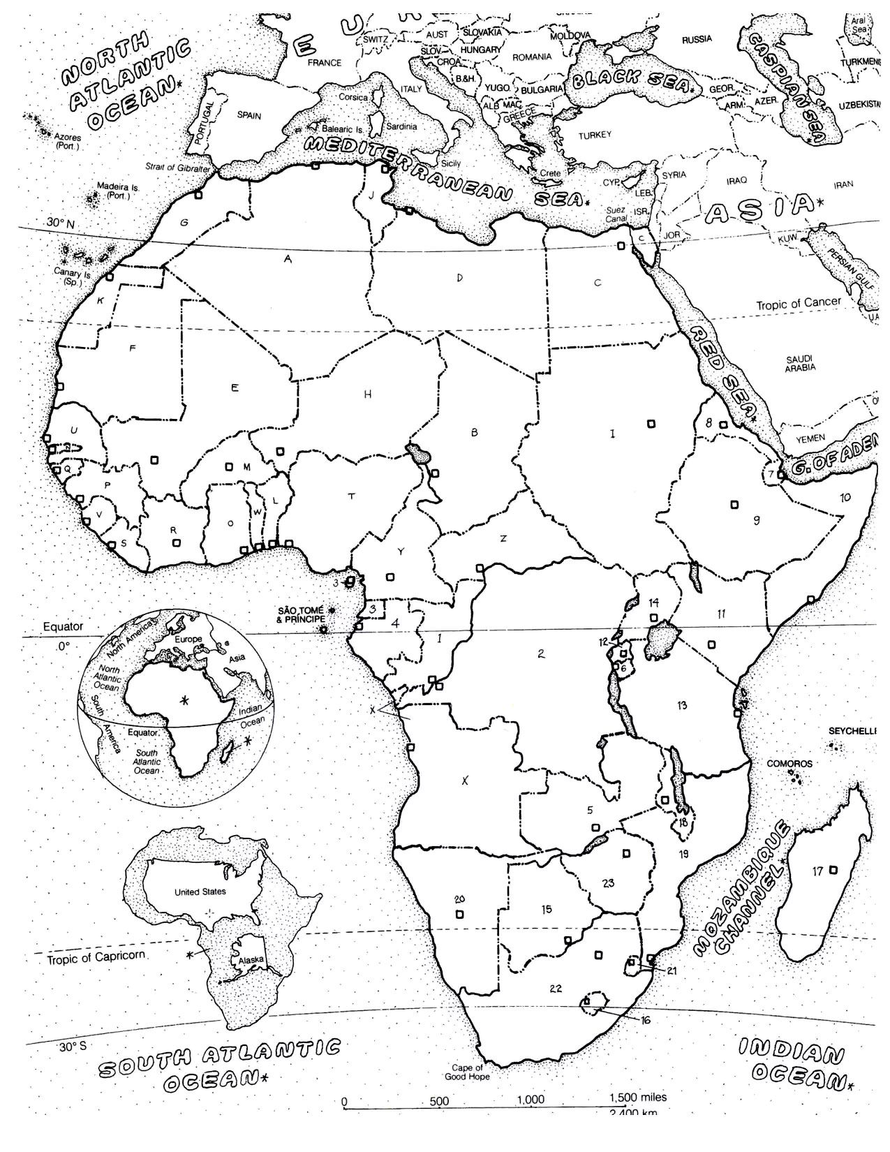 1275x1650 Free Coloring Page Coloring Adult Africa Map. Map