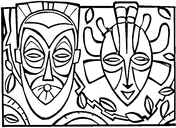 750x544 Ceramic Coloring For Children Space Art African Mask History