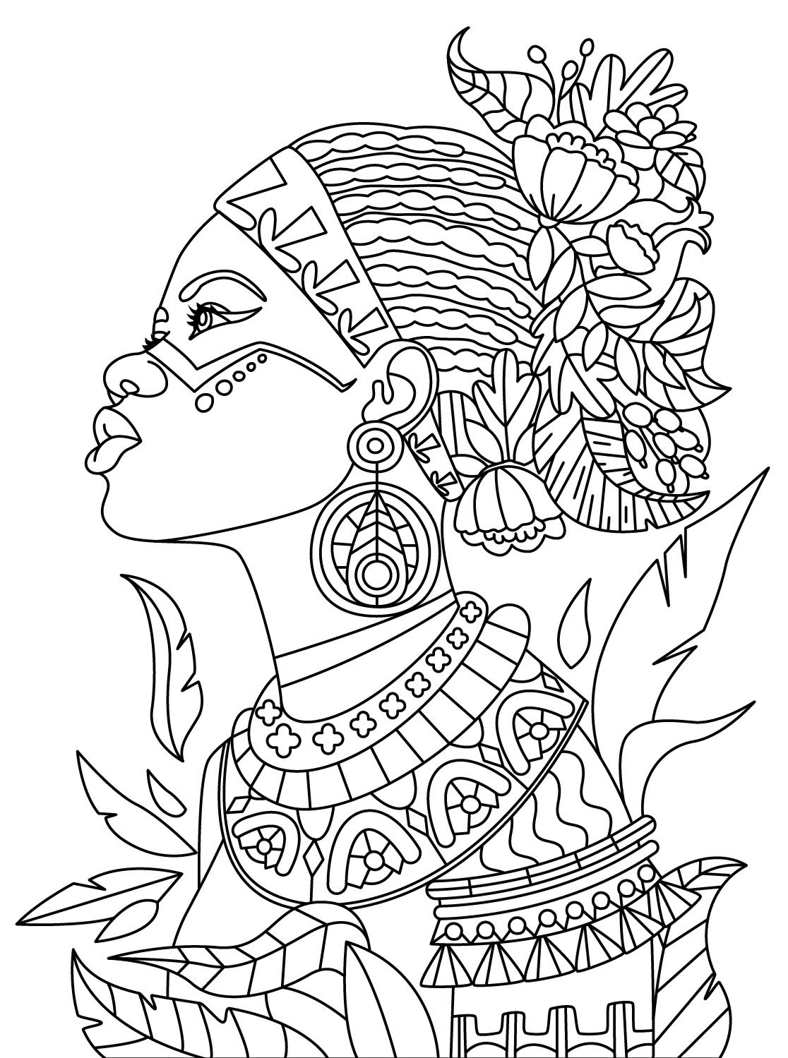 1116x1499 African Colorish Coloring Book App For Adults Mandala Relax By
