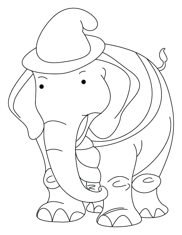 612x792 Coloring Pages Of African Elephant The Elephant Coloring Page
