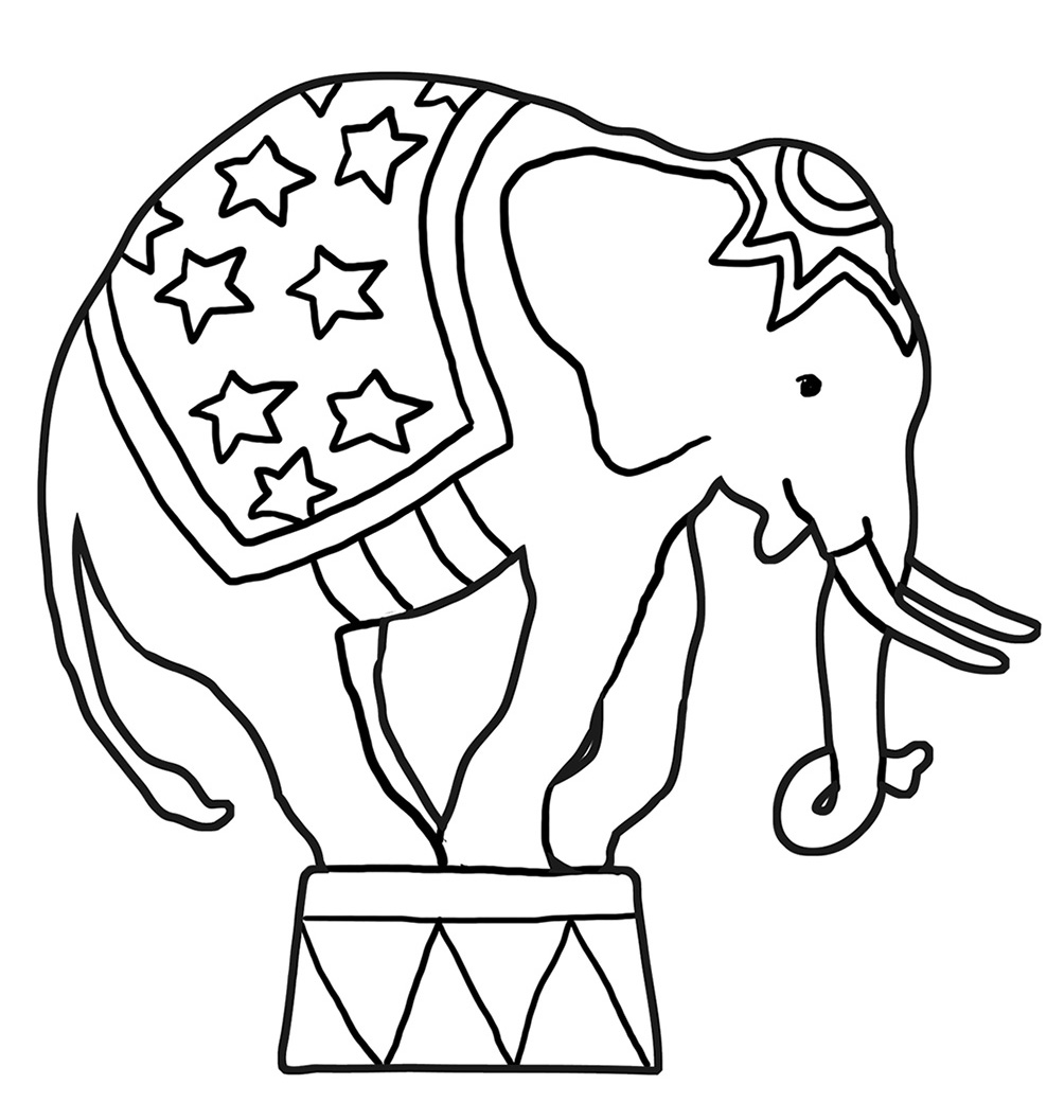 1004x1057 Funny Elephant Coloring Pages