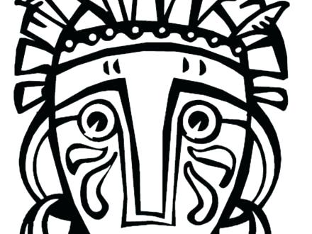 440x330 African Mask Coloring Pages Mask Coloring Pages Mask Coloring Page