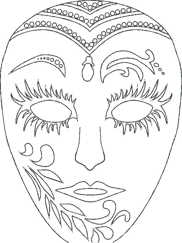 629x841 African Mask Coloring Pages Wonderful Mask Coloring Pages In Line