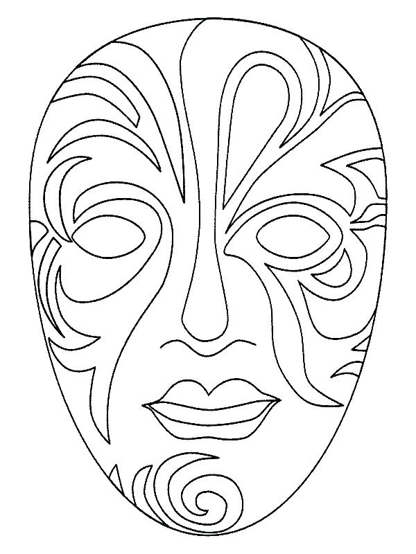 600x800 African Mask Coloring Sheets Masks Coloring Sheets Mask To Color