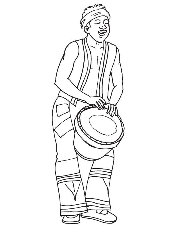 612x792 Image Result For Free Coloring Pages African Drummer Drums