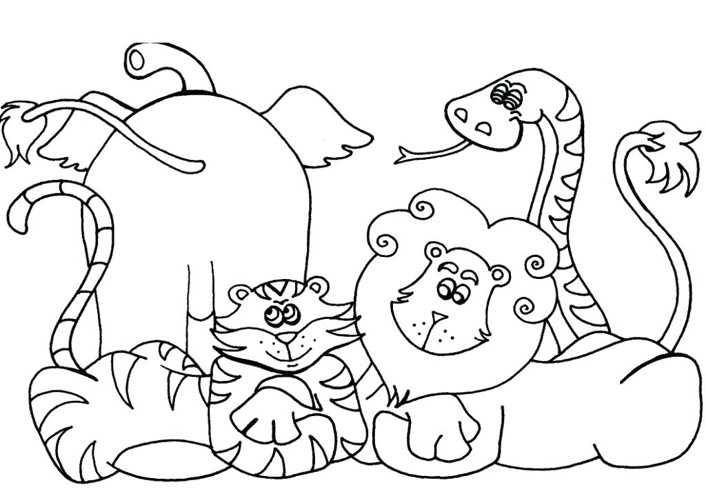 1024x720 African Animal Coloring Pages Animals Coloring Pages Savanna Free