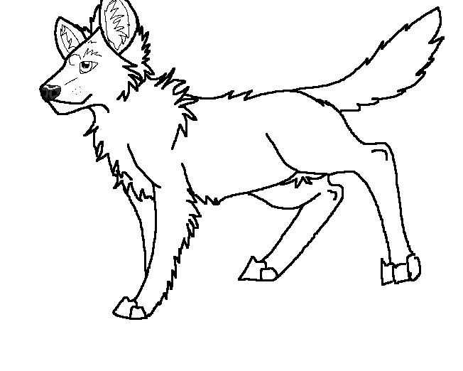 652x522 African Wild Dog Drawing Easy