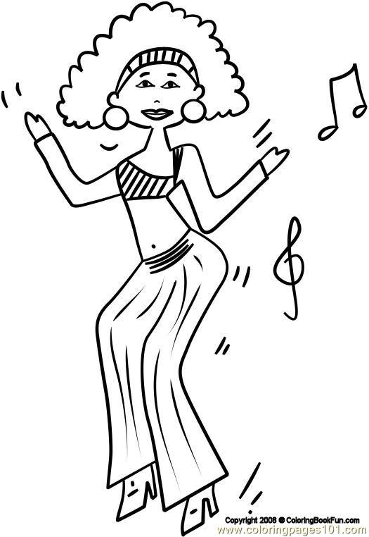 Afro Coloring Pages