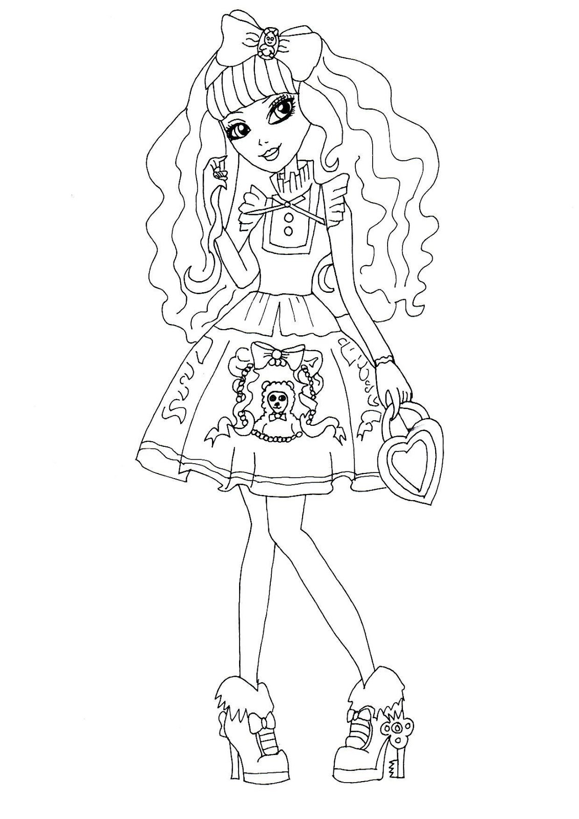 1131x1600 Free Printable Ever After High Coloring Pages Blondie Lockes