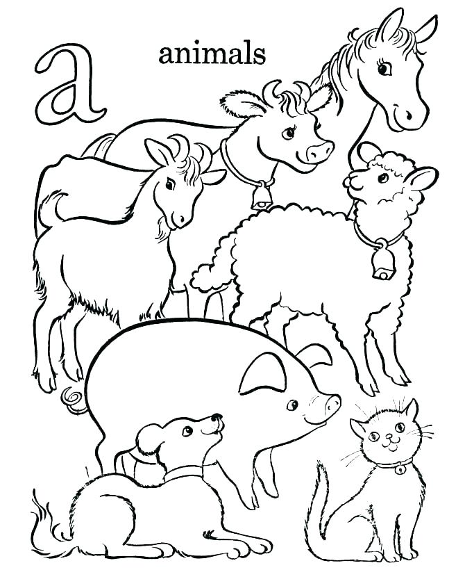 670x820 Printable Farm Coloring Pages Coloring Baby Animals Animals