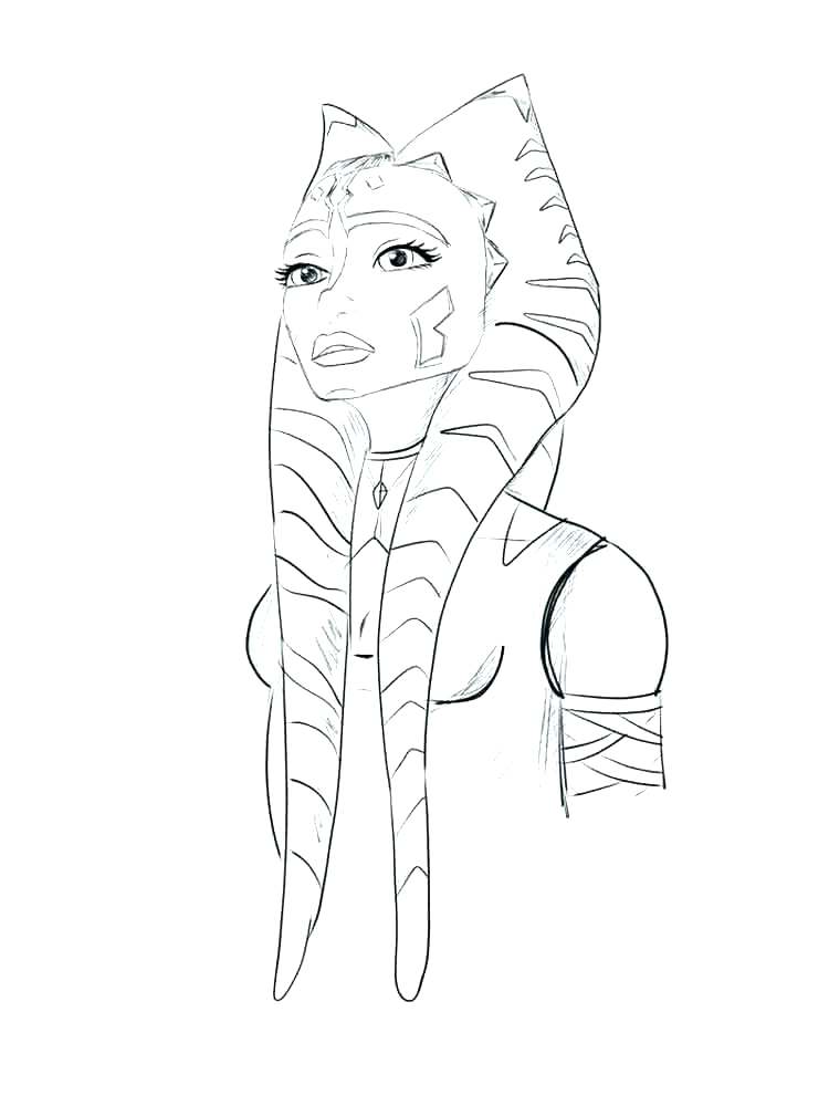 750x1000 Ahsoka Tano Coloring Pages Coloring Pages Coloring Pages Coloring