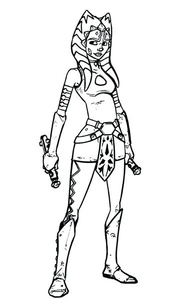 365x618 Coloring Pages Printable Coloring Pages Ahsoka Tano Coloring Pages