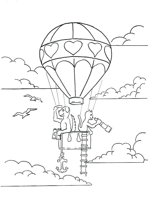 Air Balloon Coloring Pages
