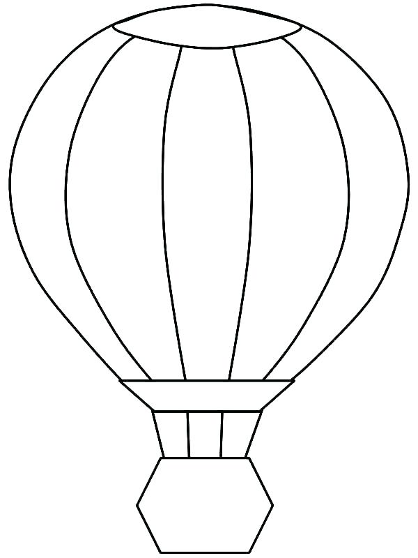 600x800 Hot Air Balloon Coloring Sheets Free Printable Hot Air Balloon