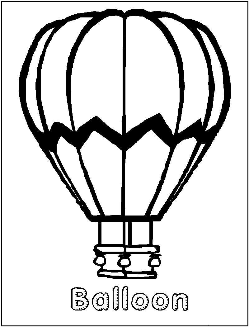 800x1050 Hot Air Balloon Coloring Pages 3