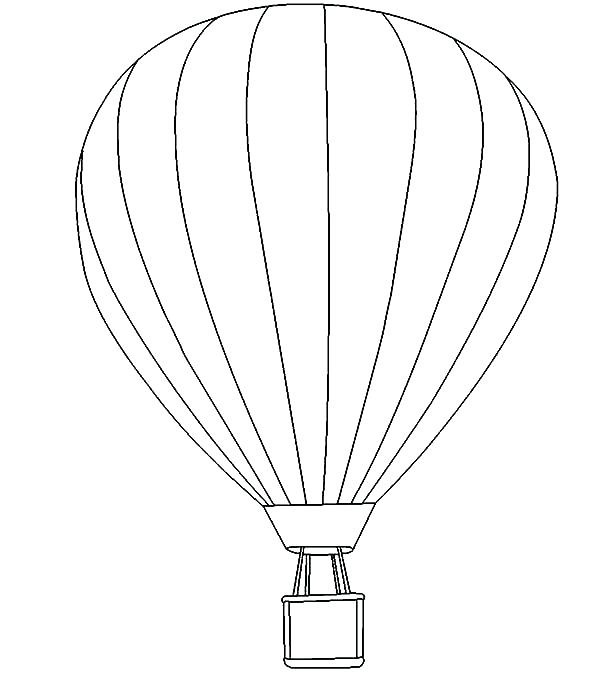 600x681 Balloon Pictures To Color Detailed Hot Air Balloon Coloring Page