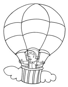 236x305 Hot Air Balloon Coloring Pages Kids Stuff Hot Air