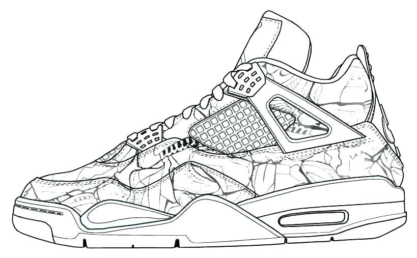 819x507 Jordan Coloring Pages Shoes Coloring Pages Shoes Air Coloring 4