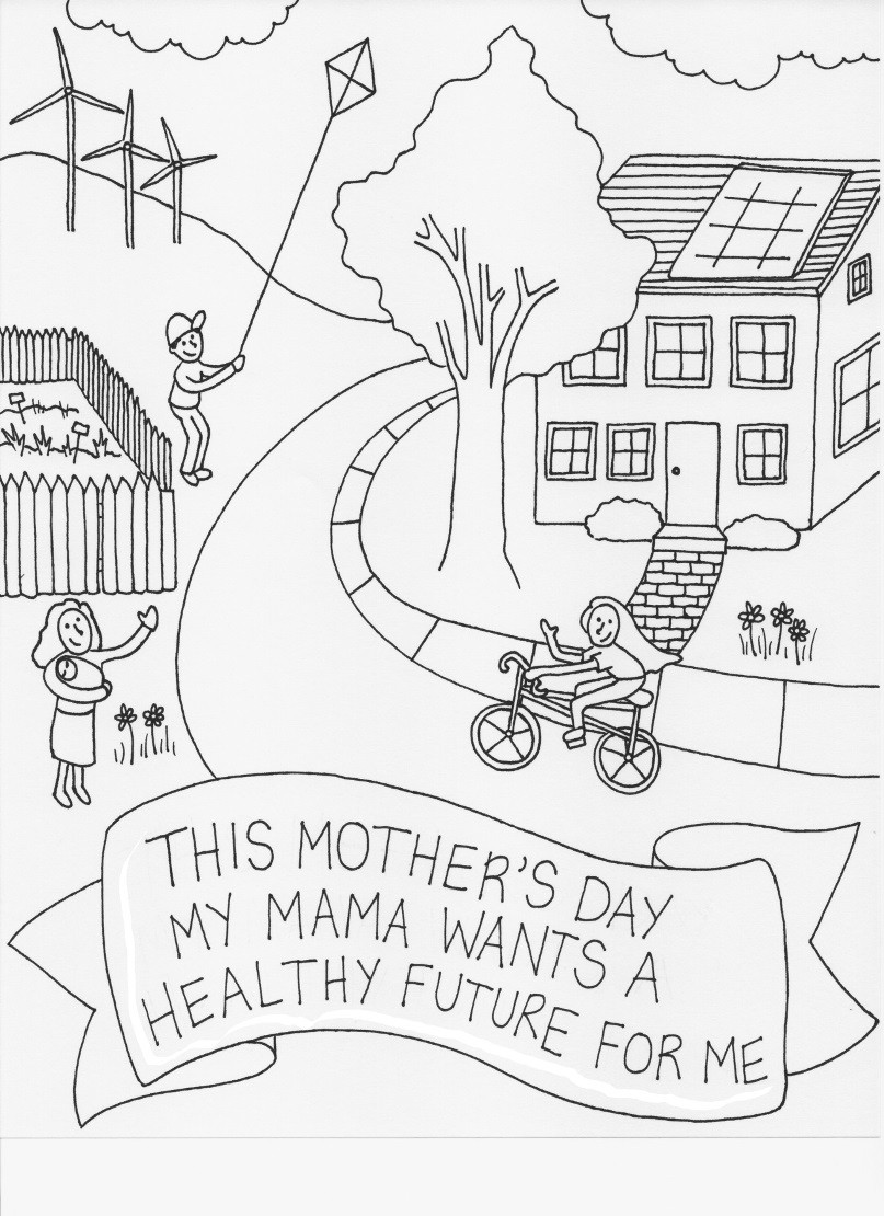 807x1110 Mother S Day Coloring Page Moms Clean Air Force Brilliant Pages