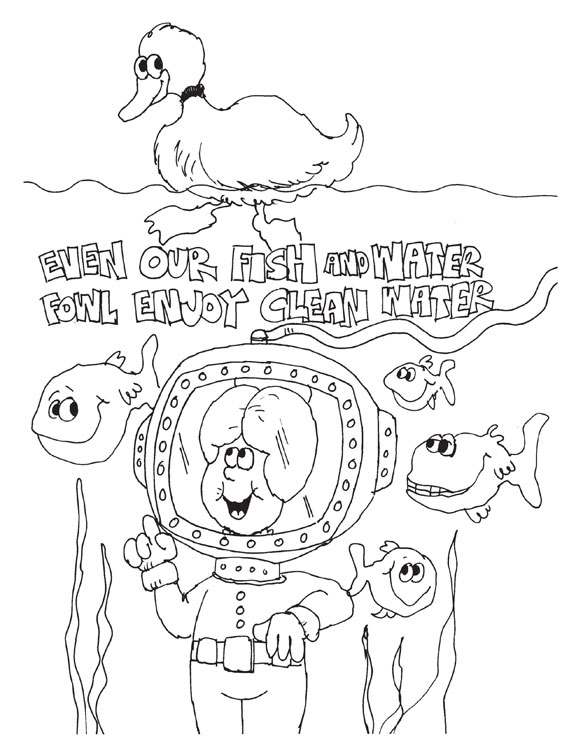 576x745 Water Pollution Coloring Pages