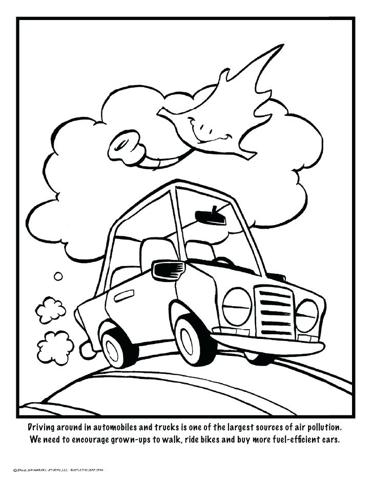 728x942 Air Pollution Colouring Pages No Cars Less Segregation Coloring