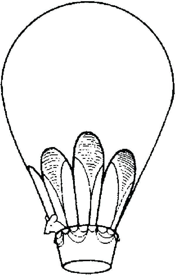 600x952 Hot Air Balloon Coloring Pages Hot Air Balloon Clip Art Hot Air