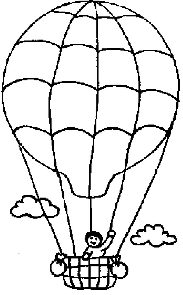 600x969 40 Hot Air Balloon Coloring Pages