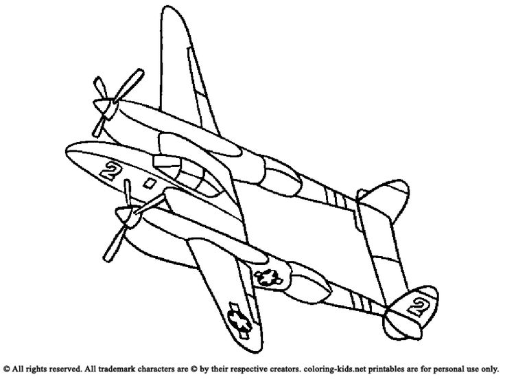 Airplane Coloring Pages