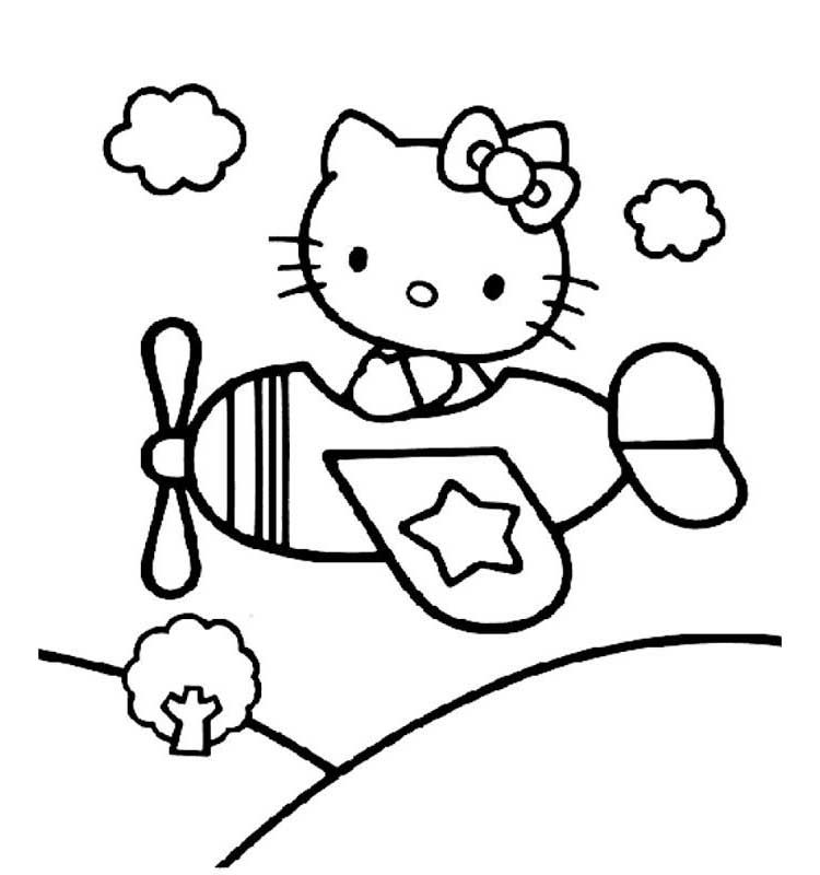 750x800 Airplane Coloring Pages To Print For Free